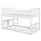 preview thumbnail 21 of 24, Classic Traditional Style Twin Over Twin Bunk Bed with Ladder