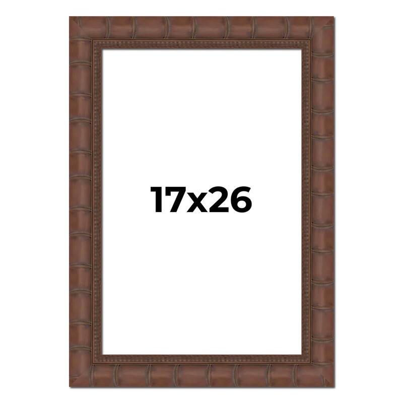 17x26 Frame Pewter Solid Wood Picture Frame Width 1.625 Inches | Interior Frame Depth 0.6875 Inches