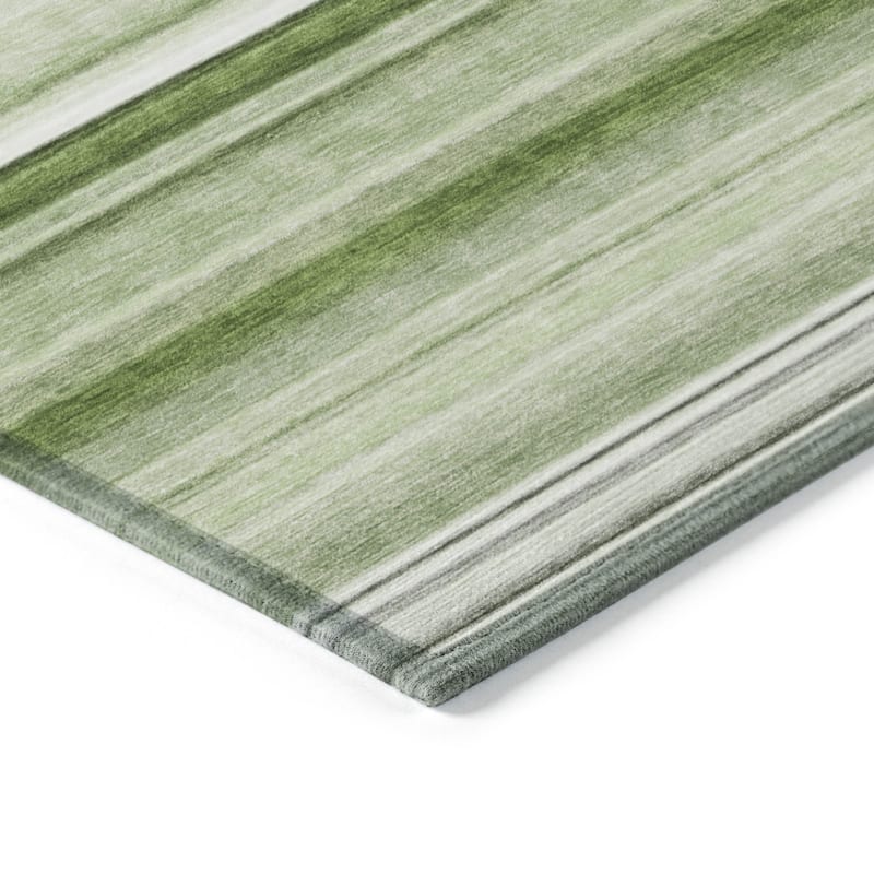 Altone Stripe Weather Resistant Classic Meets Modern Runner Outdoor Rug - 2' X 8'