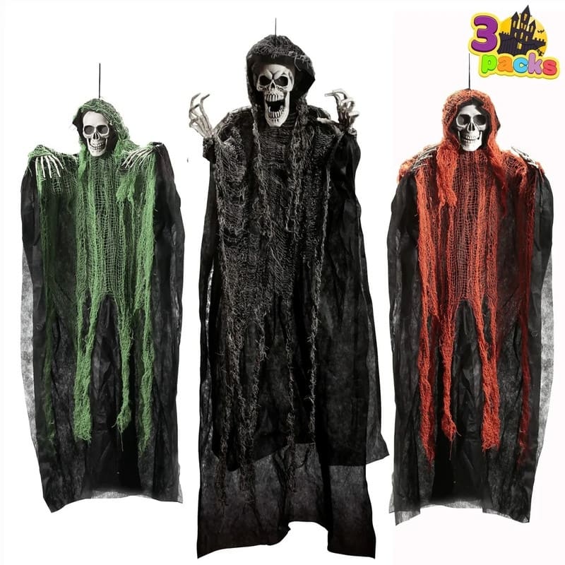 3 Pack Halloween Hanging Grim Reapers