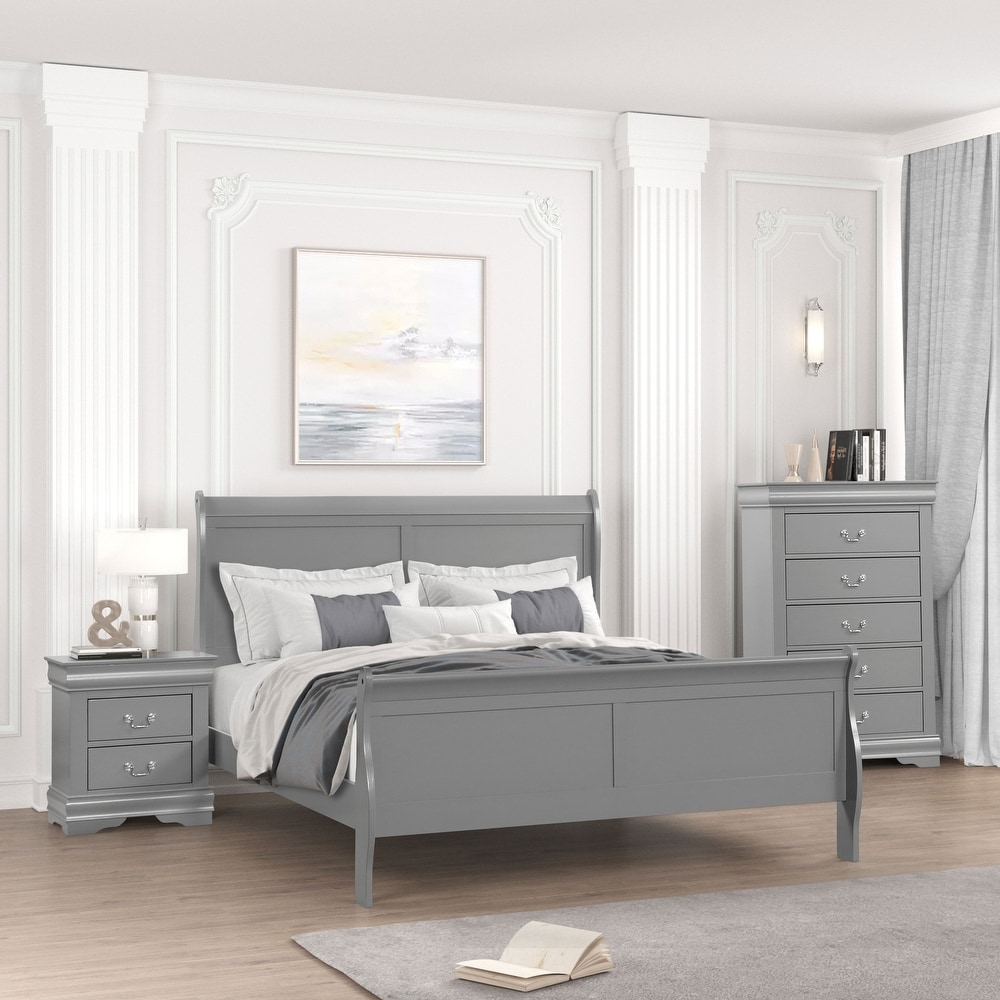 3 piece dresser set grey Bedroom Sets bubble skirt