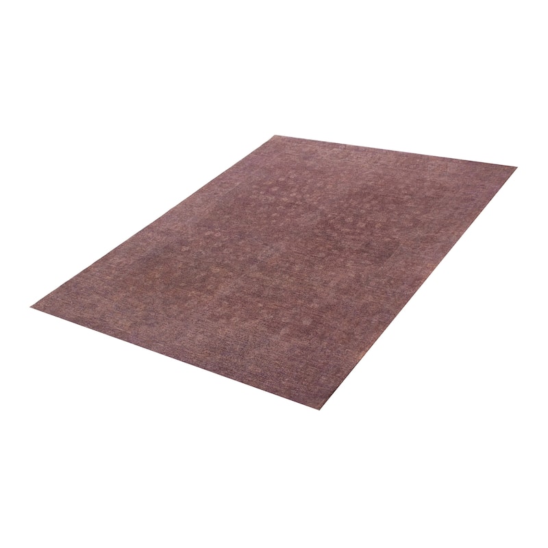 ECARPETGALLERY Hand-knotted Vibrance Purple Wool Rug - 6'2 x 8'0