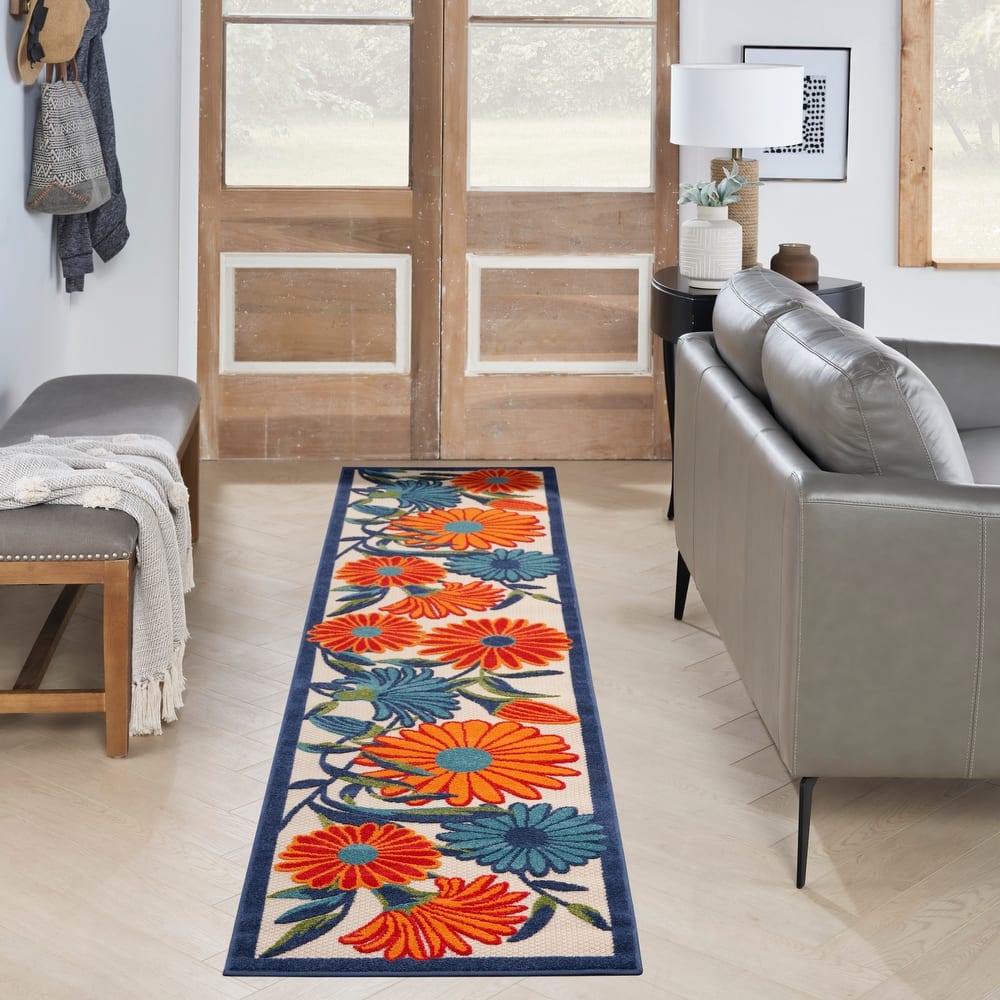 Nourison Aloha Indoor/Outdoor Floral Area Rug
