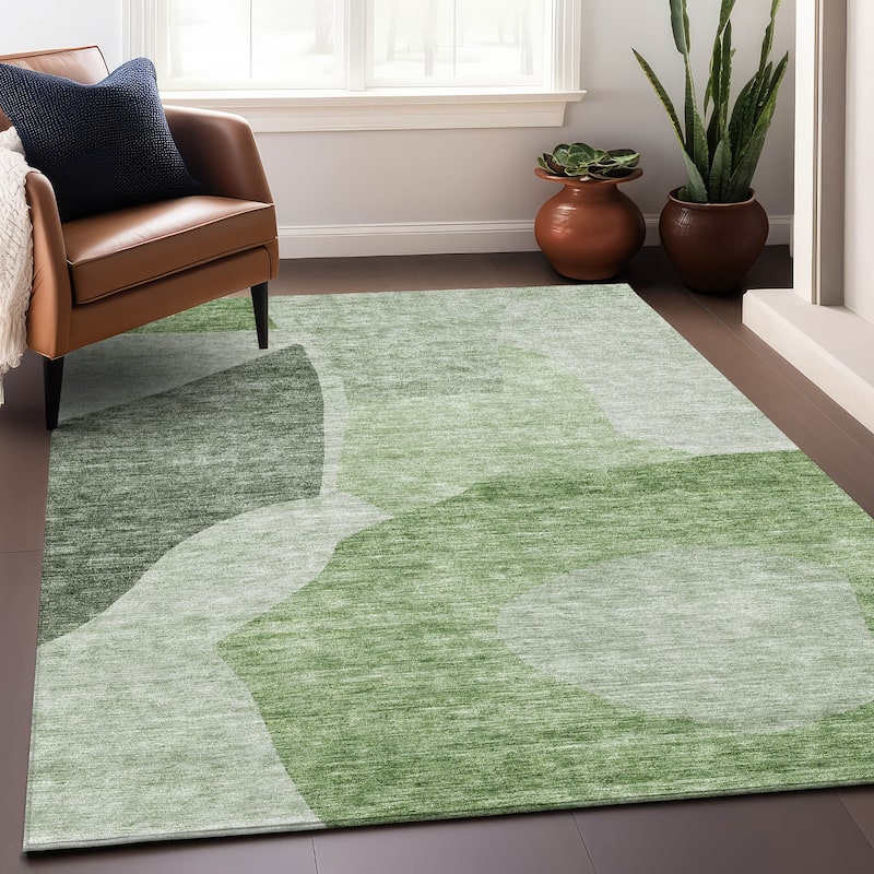 Premium Washable Super Soft Contemporary Geometric Mayfield Rug