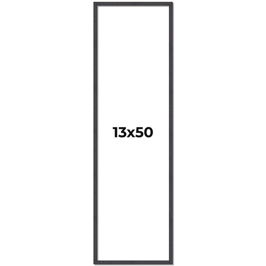 13x50 Frame Brown Solid Wood Picture Frame - Complete Modern Photo