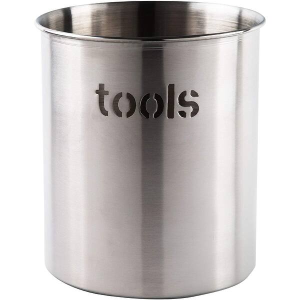 Shop Stainless Steel Kitchen Utensil Holder Crock Organizer