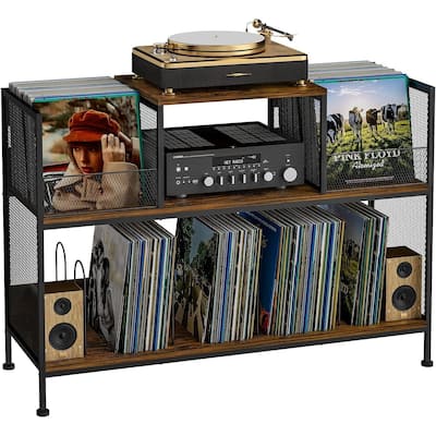 Large Vintage Record Player Table