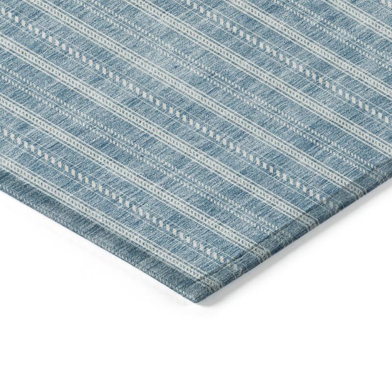 HomeRoots Striped Transitional Rectangle Outdoor Rug