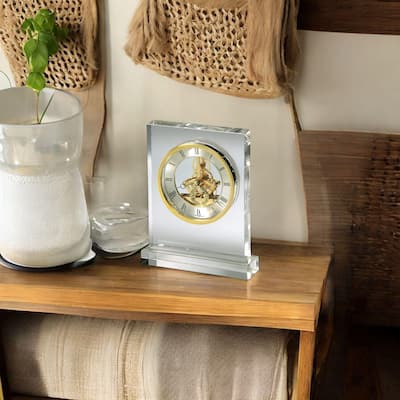 Howard Miller Prestige Contemporary Modern Glam Mantel Clock with Movements