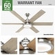 preview thumbnail 35 of 40, Hunter 60" Warrant Ceiling Fan with LED Light, Wall Control - Windmill - Farmhouse, Industrial, Contemporary - ENERGY STAR