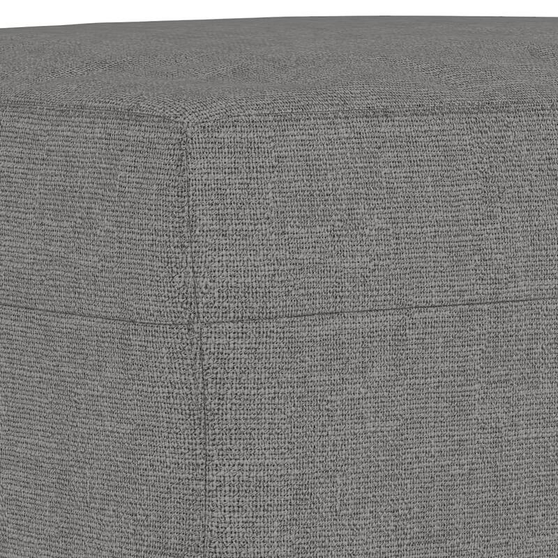 vidaXL Footstool Dark Gray/Light Gray 23.6"x19.7"x16.1" Fabric