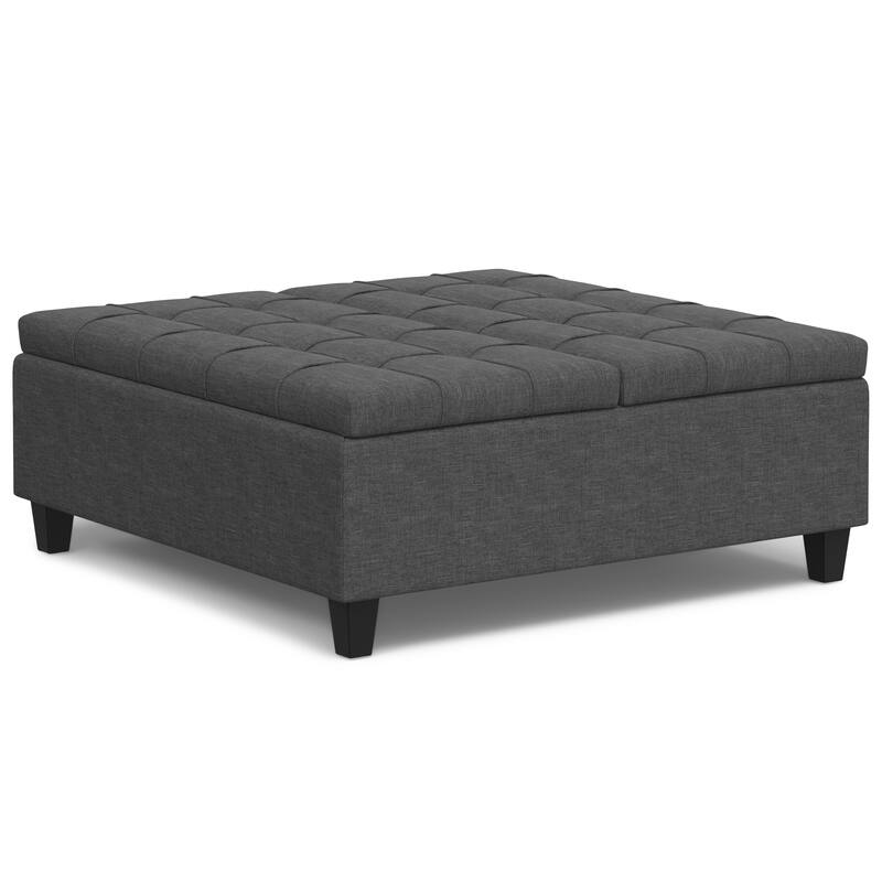 WYNDENHALL Elliot 40 inch Wide Transitional Square Table Ottoman