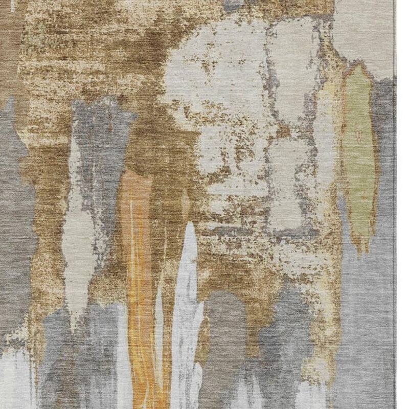 HomeRoots Abstract Transitional Rectangle Outdoor Rug