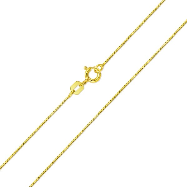 Shop 019 Gauge Box Chain Gold Plated 