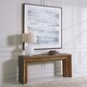 preview thumbnail 7 of 5, Uttermost 24987 Vail 18" Wide Concrete Top Wood Console Table