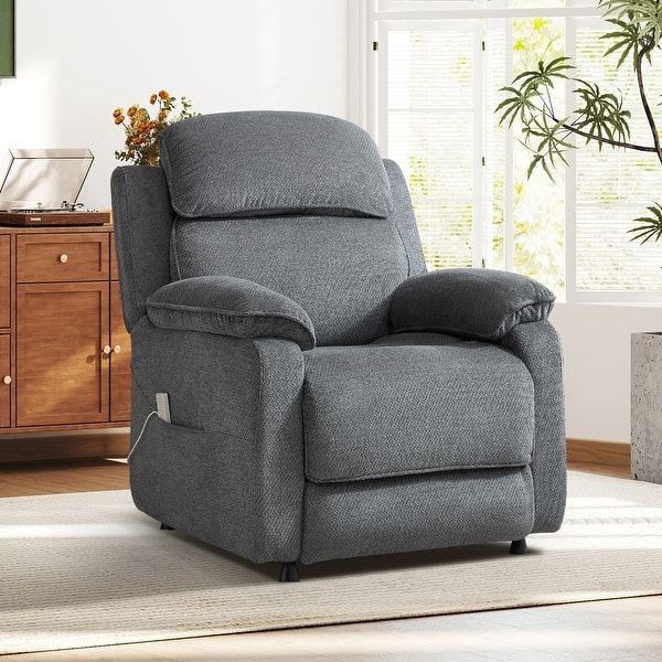 Power Recliners With Remote Controls Power Recliner Chair — Electric Recliner with Remote Control & Side ...