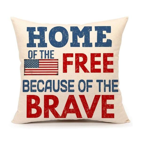 Shop American Flag Pillow Cover Cushion Case 18 X 18 Inch Cotton