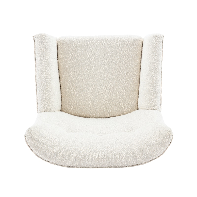 Almond 29.5" Button Tufted Accent Chair