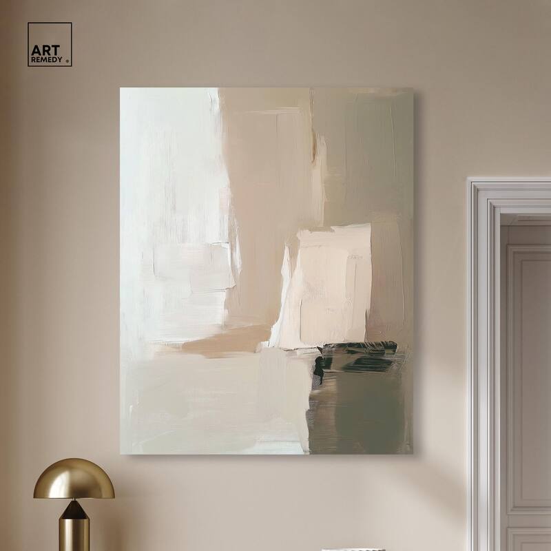 Pale Textured Silence II Canvas by Art Remedy, Gallery Wrapped