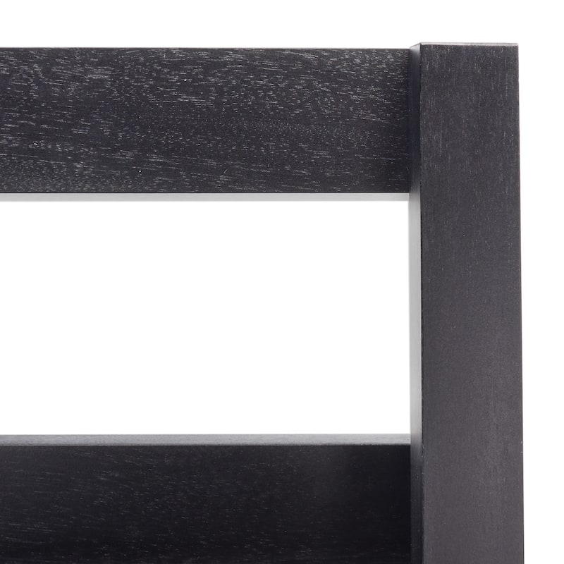 SAFAVIEH Ilianka Natural/Charcoal 3-Shelf 1 Door Etagere - 25" W x 15.4" L x 72" H - 25Wx15Dx72H