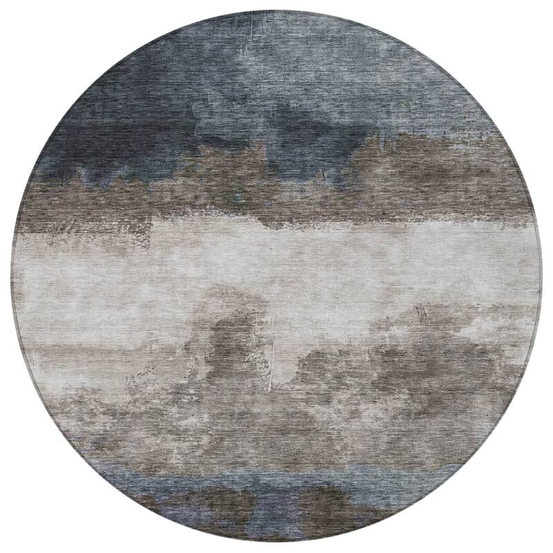 HomeRoots Abstract Transitional Rectangle Outdoor Rug