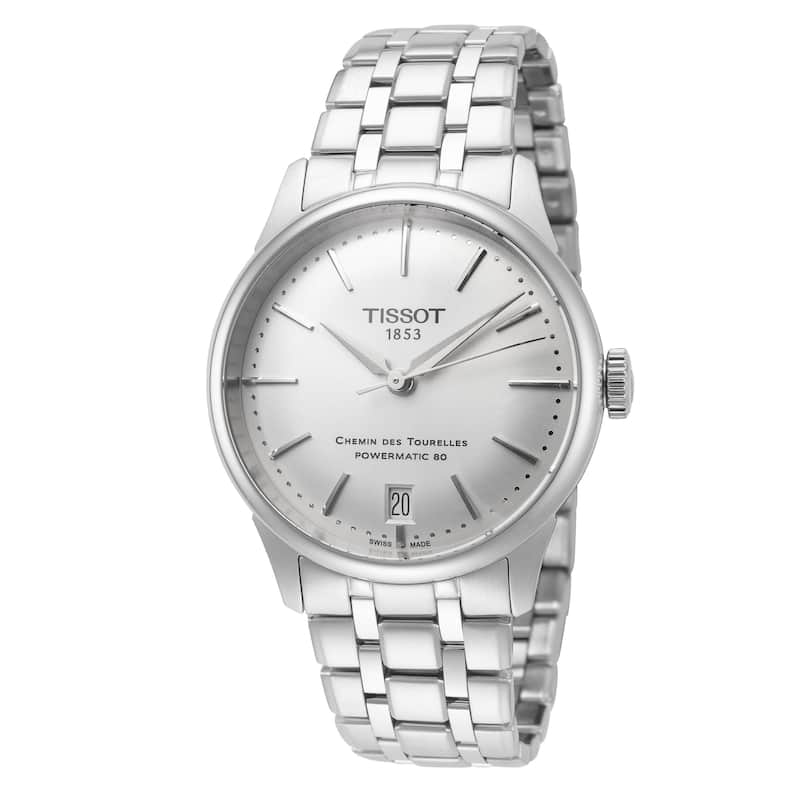 Tissot Women's Chemin des Tourelles 34mm Automatic Silver Watch T1392071103100 - One Size