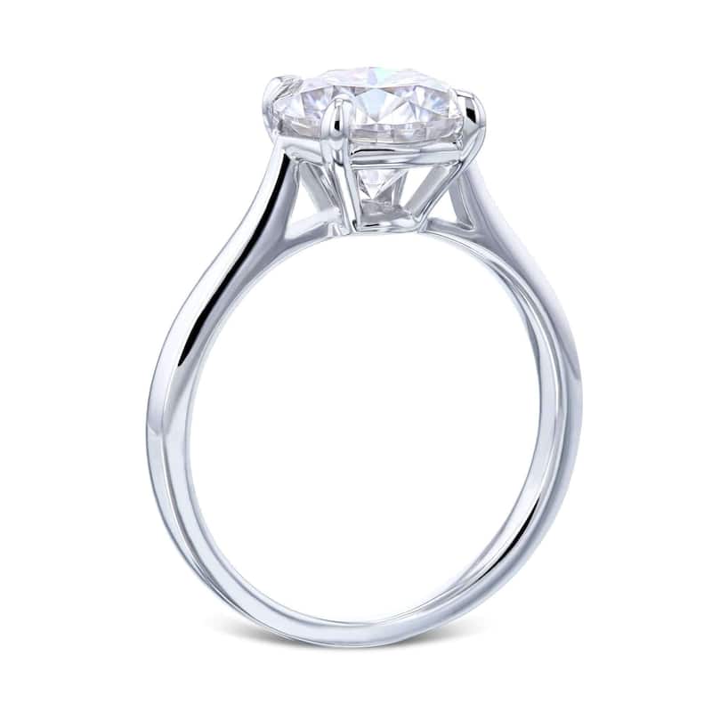 Kobelli 2 Carat Lab Grown Diamond Certified 14k Solid Gold Solitaire Taper Basket Melinda Engagement Ring (EF/VS)