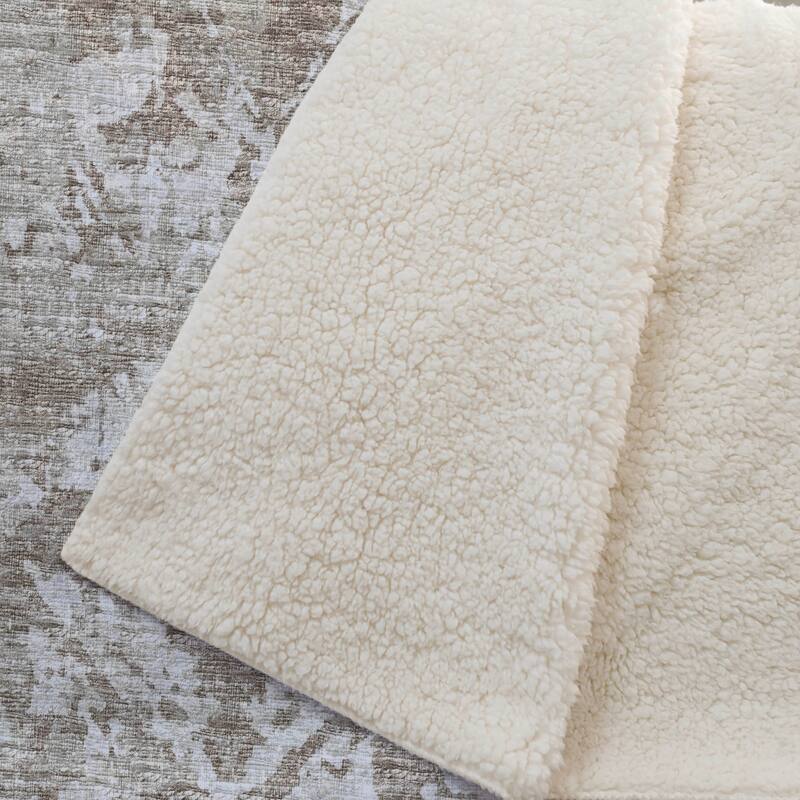 Premium Machine Washable ASB40 Vintage Global Sherpa Throw Blanket