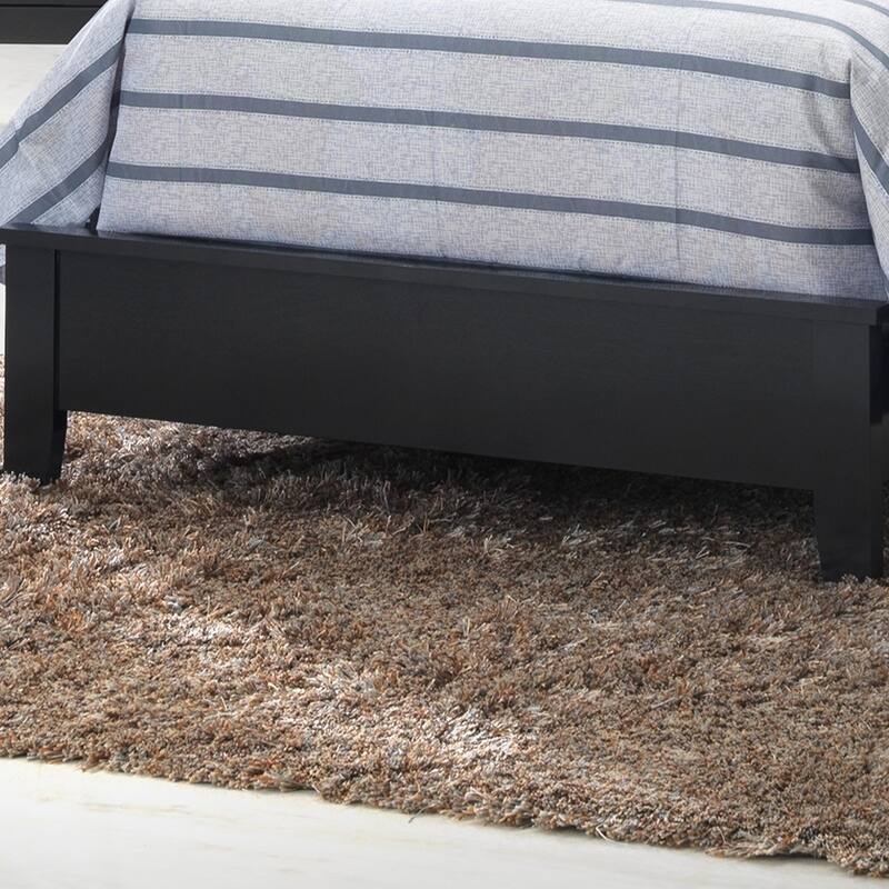 Black Twin Bed - Transitional Style, Simple Assembly, Modern Look
