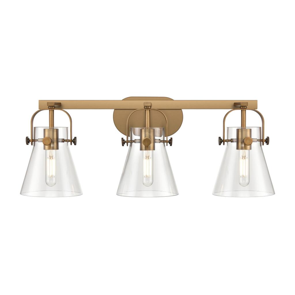 Innovations Lighting 423-3W-10-27 Pilaster II Cone Vanity Pilaster II