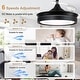 preview thumbnail 32 of 71, Bella Depot 36" Modern Retractable Ceiling Fan with Dimmable Led Light, Remote and APP Control 6-Speed Reversible DC Motor