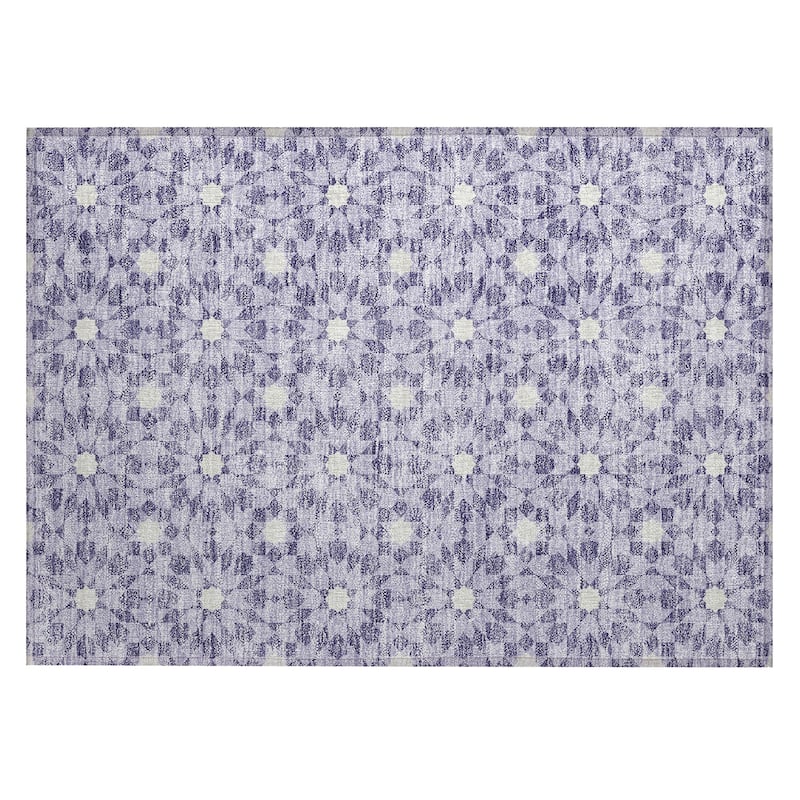 Machine Washable Indoor/ Outdoor Chantille Morrocan Boho Rug