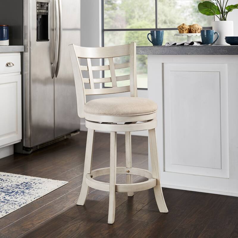 Verona Swivel High Back Counter Height Stool by iNSPIRE Q Classic