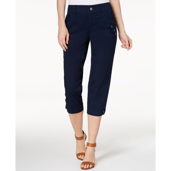 navy capri pants