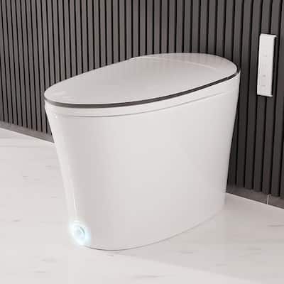 DeerValley Smart Toilet, One Piece Bidet Toilet for Bathrooms,Warm Water Sprayer - White