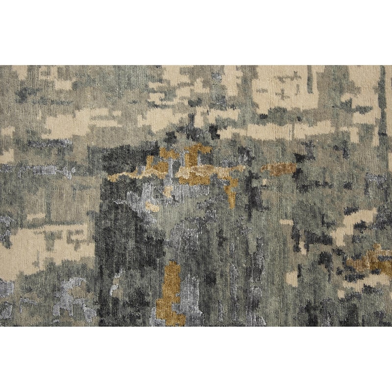 Alora Decor Noble Abstract Hand-knotted Wool Blend Rug