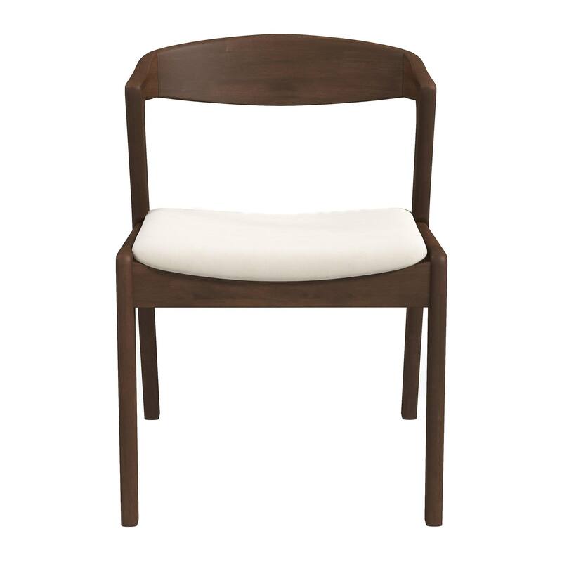 Solid Wood Cream Dining Chair (Set Of 2)
