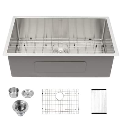 23" W x 18" D 16 Gauge Stainless Steel Single Bowl Kitchen Sink - 23" x 18"