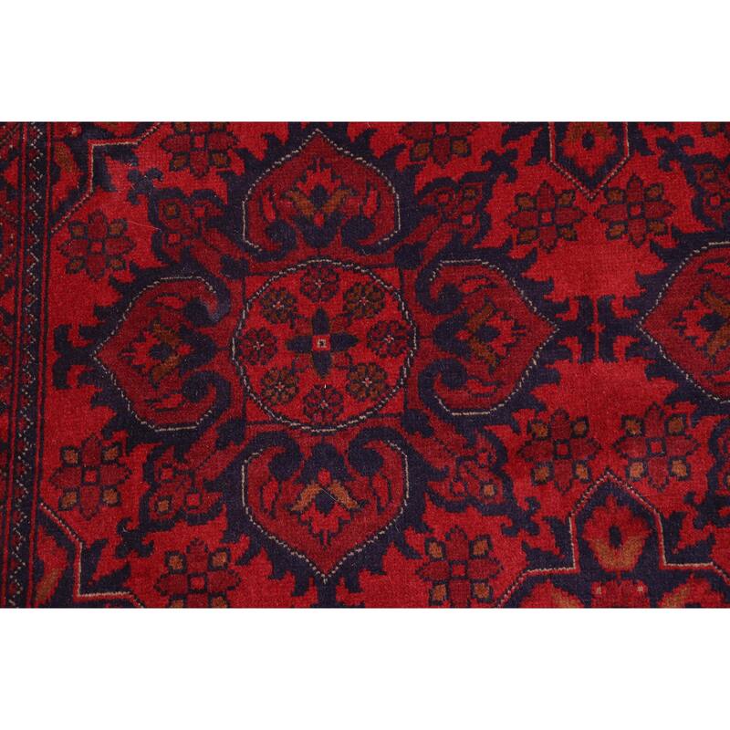 Rustic Biljik Khal Mohammadi Madilyn Red/Blue Rug - 4'10'' x 6'7''