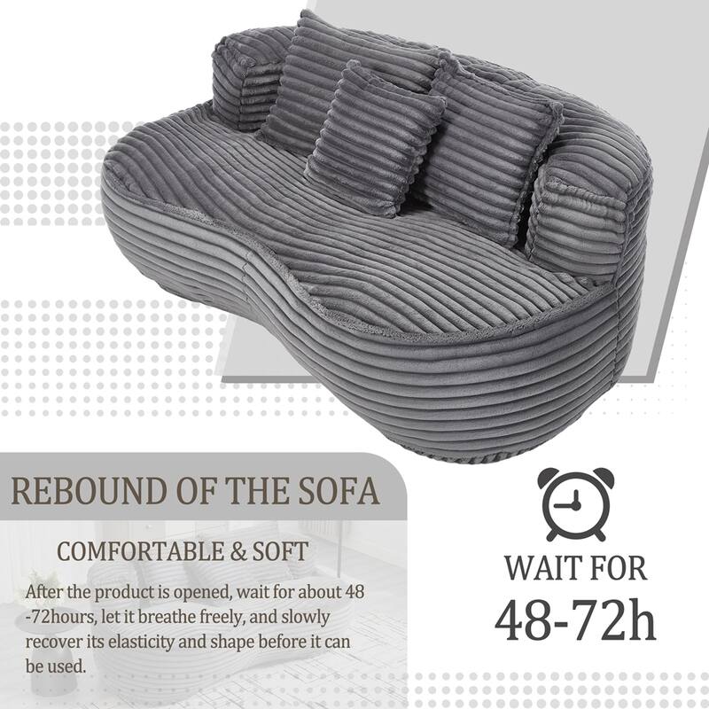 Comfort Lounger High Back Bean Bag Chair