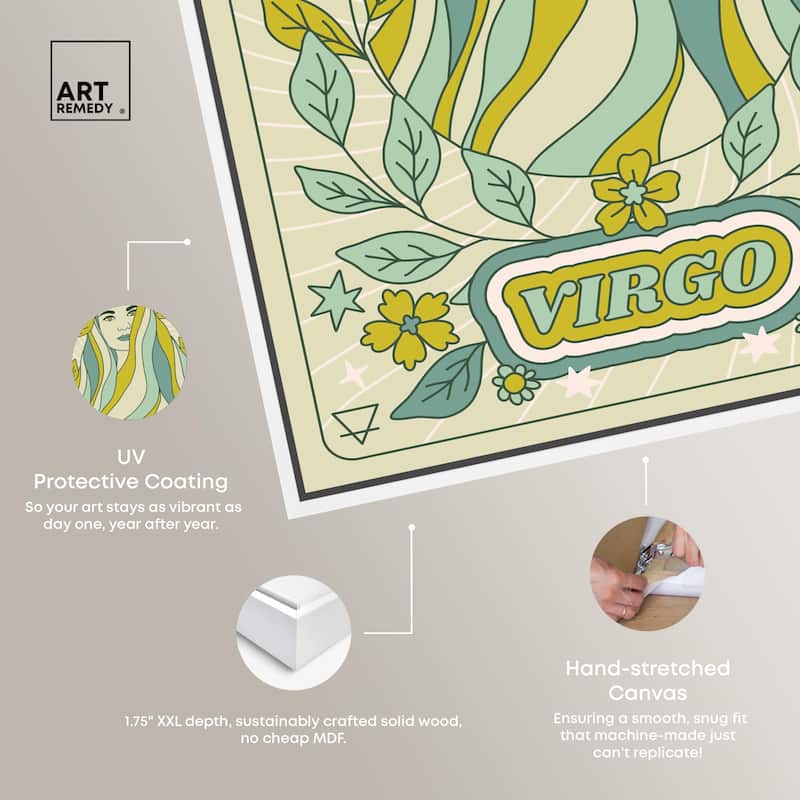 Virgo Stars Card Canvas by Art Remedy
