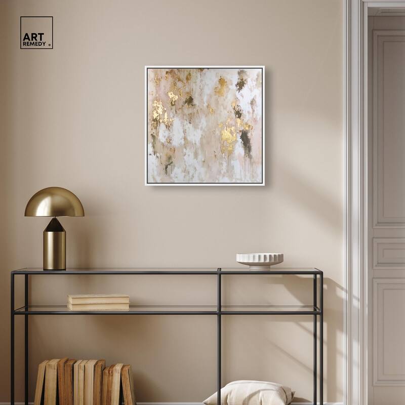 Golden Glimmer Gesture II Canvas by Art Remedy