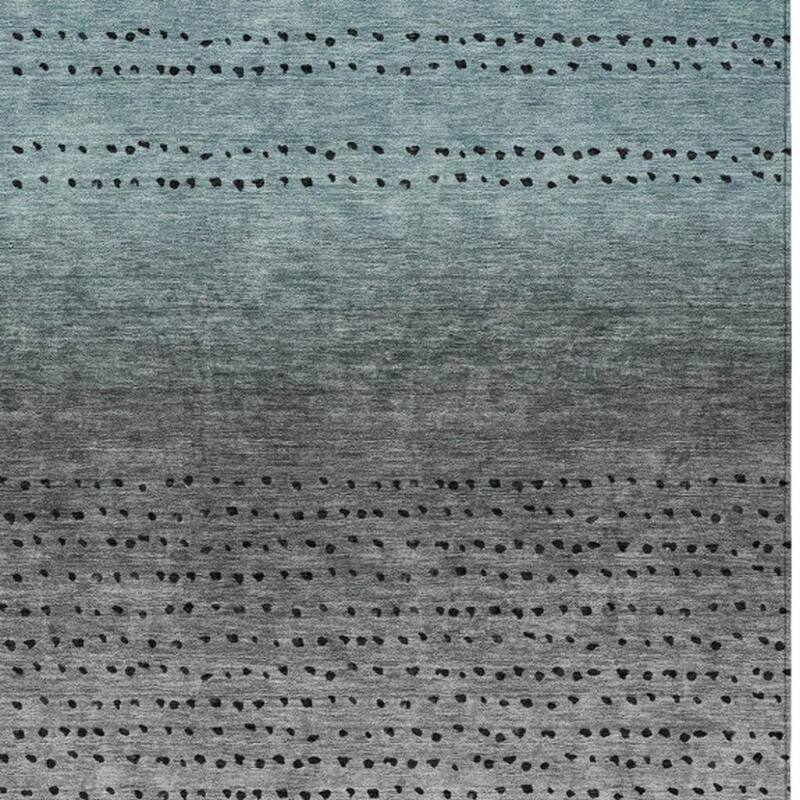 HomeRoots Abstract Transitional Rectangle Outdoor Rug