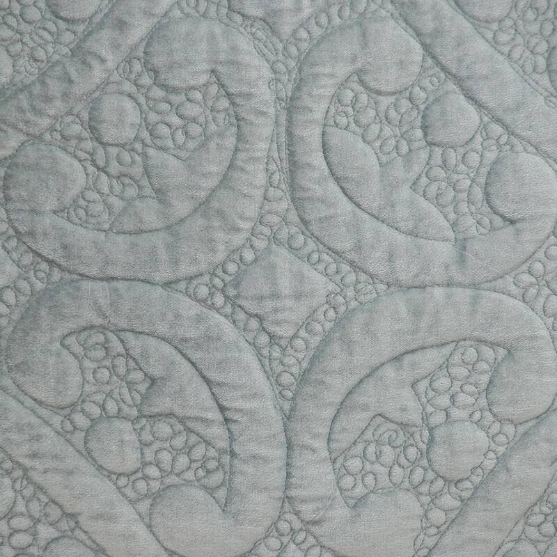 20" Gray Transitional Quilted Throw Pillow