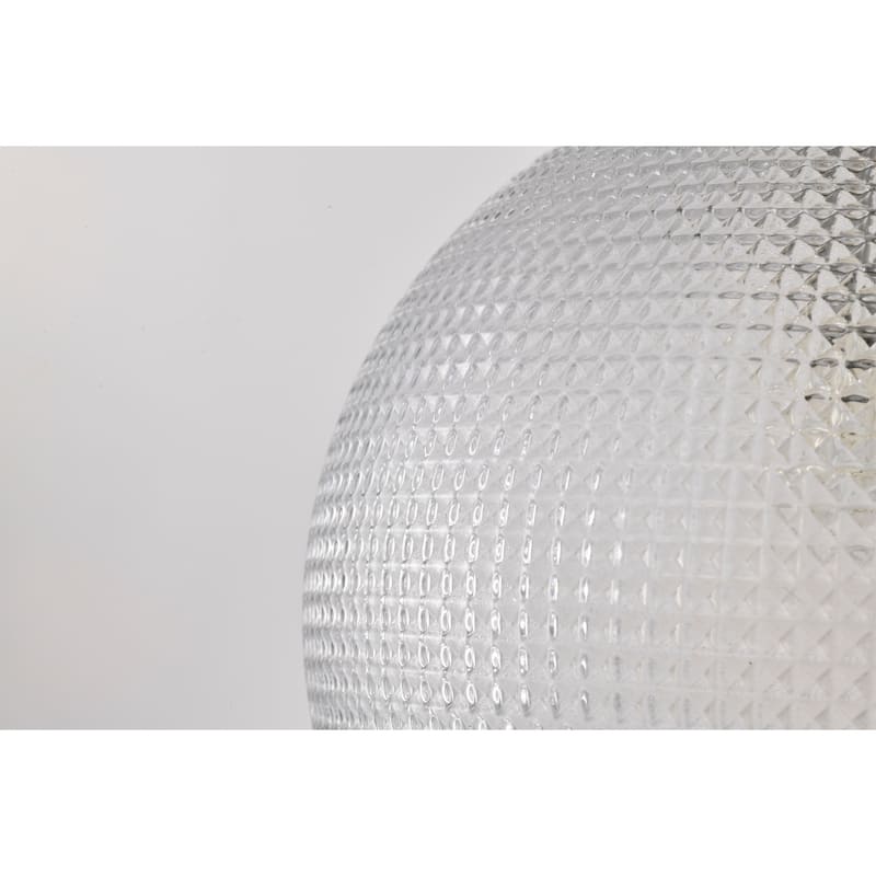 Sokix Frosted Pyramidical Glass Globe Pendant Ceiling Lamp Downrod