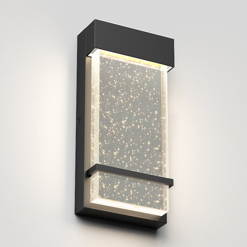 Artika Skyler Integrated LED Outdoor Wall Light, Black