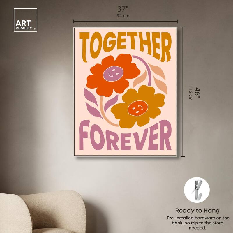 We Together Canvas by Art Remedy