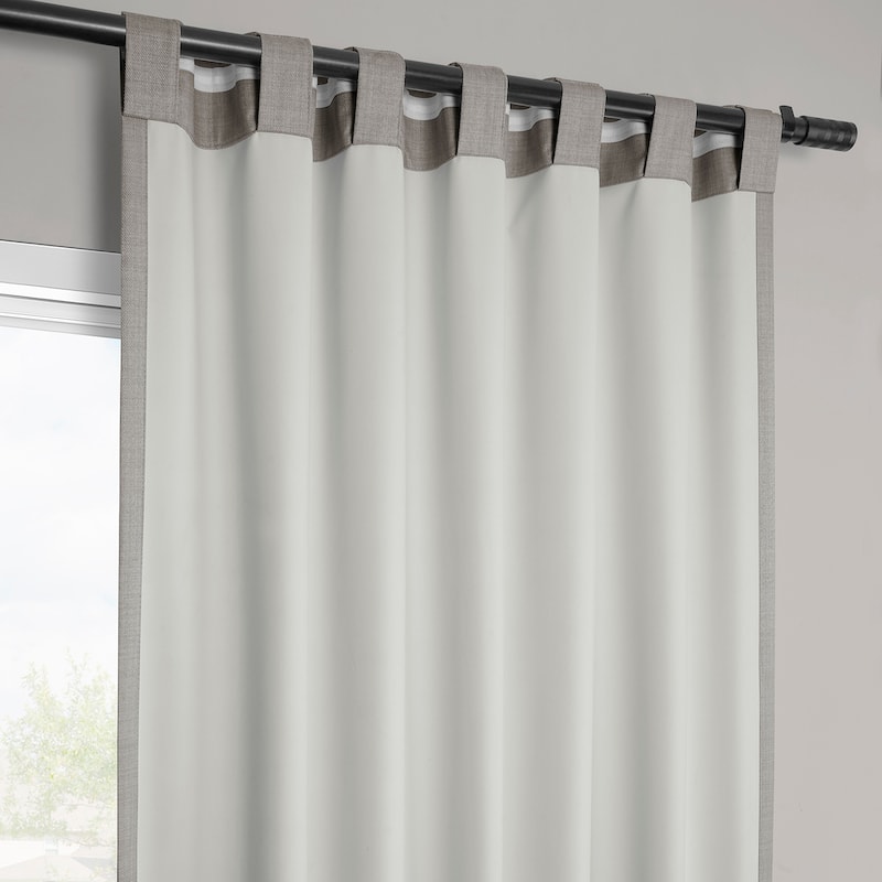 Exclusive Fabrics Vienna Basic Solid Linen Curtains (2 Panel) Blackout Curtains For Bedroom & Living Room Curtains