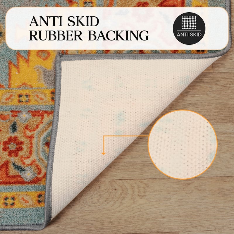 Superior Designer Non-Slip Washable Mccoy Area Rug