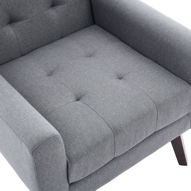 Set of 2 Tufted Upholstered Accent Armchair